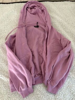 Boohoo Pink Fleece Hoodie